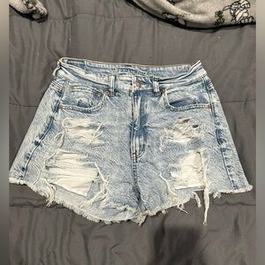 Distressed Denim shorts